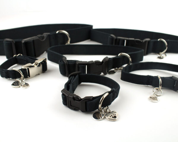 BFF Set – dog collars – angle black