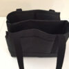 Duplex Black Dog Carrier with Divider Top View
