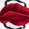 Duplex Color Block Dog Carrier Red and Navy top view