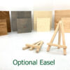 Easels with writing