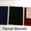 Flannel – turned back -writing