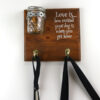 Leash and Treat Sign small with hanging leash and carrier