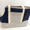 Navy Blue Stripe Small Carrier