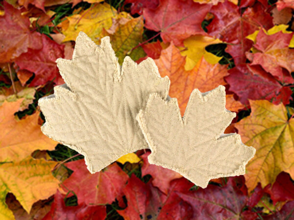 Quiltoys fall leaves on background
