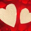 Quiltoys valentine on background
