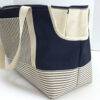 blue stripe dog carrier angle opening