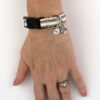 bracelet – black – on wrist navy