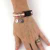 bracelet – black on wrist red