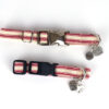 bracelets – plastic and metal red
