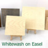 whitewash on easels